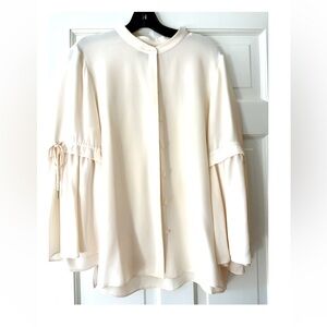 Lafayette 148 Silk Georgette Blouse   Like New.